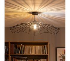BRILAGI - LED lubinis liustras CERIA WIRE 1xE27/60W/230V skersm. 80 cm juodas