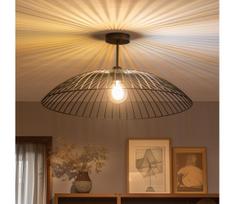 BRILAGI - LED prigludusi liustra CERIA WIRE 1xE27/60W/230V Ø 60 cm juoda