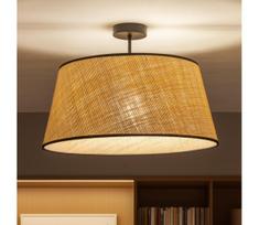 Brilagi - LED prie lubų montuojamas šviestuvas CERIA 1xE27/60W/230V Ø 50 cm juoda/smėlio spalvos