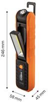 500 lm COB rechargeable inspection lamp + base + charger
