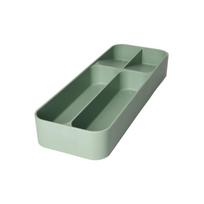 Šalavijo spalvos iš plastiko stalo įrankių padėklas 13,5 x 39 cm – Brandani