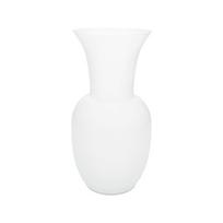 Baltos spalvos iš stiklo vaza (aukštis 26 cm) – Brandani