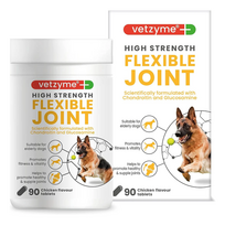 Maisto papildai sąnarių sveikatingimui Vetzyme ”High Strength Flexible Joint” 30 tabl.