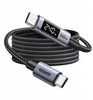 Ugreen USB-C kabelis Ugreen L530, 240 W, 480Mbps, 3 m (pilkos spalvos)