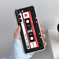 Vintage Cassette Tape Retro Style Clear Case For Samsung Galaxy S22 S20 FE S21 S10 S9 Plus Note 20 Ultra 10 Lite Phone Shell Samsung S22 5G