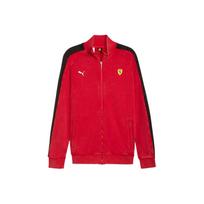 Puma X Scuderia Ferrari Collaboration T7 Vintage White Collar Zip Jacket Men Jackets 632754-02 L
