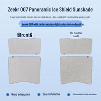 Zeekr 007 Gen 3 Sunroof Ice Shield Suede Sunshade with Nanoadsorption