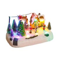 Holiday Music Box with Light Effect And Festival Tunes For Indoor Christmas Displays LED Illuminations Ornament