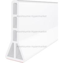 10 cm aukščio dušo slenkstis Vandens užtvara Vandens sulaikiklis Sulankstomas Nesandarus Vandeniui atsparus Sausai ir šlapiai zonai atskirti Vonios kambariui ir Virtuvei 50cm - 1.64ft balta