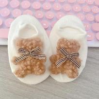 New Baby Infant Socks Cute Bear Newborn Boy Girls Short Sock Kids Toddler Soft Cotton Animal Design Children's Breathable Socken S(0-1Y)