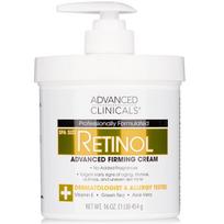 Advanced Clinicals Retinolio kremas Kūno drėkinamasis Didelės talpos 454g