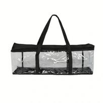 Large Clear Holds DVD CD Storage Holder Easy Zip Closure Carry Bag Organizer Comic Book Storage Bag Transparent Collection