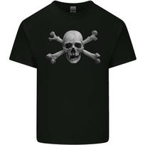 The Jolly Roger Skull Pirates Sailing Sailor Unisexs Light Cotton Tshirt S