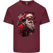 Cyberpunk Santa Claus Christmas Xmas Unisexs Light Cotton TShirt S