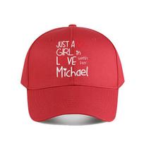 Just A Girl In Love With Her Michael Baseball Cap Fashion Unisex Sunhat Womens Outdoor Sports One Size