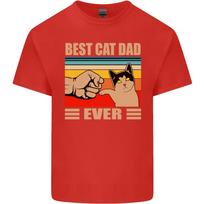 Best Cat Dad Ever Funny Fathers Day Unisexs Light Cotton TShirt S
