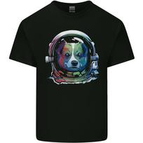 Corgi Astronaut Dog Unisexs Light Cotton TShirt S