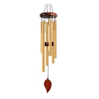 xiaobudian Metal Wind Chime with 6 Aluminum Tubes, Garden Hanging Chimes, Weather Resistant Chimes for Outdoor Patio Decoration E