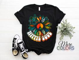 Hippie Soul Vintage Sunflower Retro Disco Costume Party Festival 70s 80s 60s T-Shirt, Gypsy Love Peace, Hippy Gifts, Christmas Idea Shirt, 140