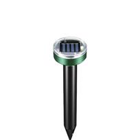 Solar Powered Ultrasonic Pest Repeller Outdoor Animal Repellent Device Waterproof Durable for Garden Yard Farm One Size gray