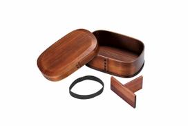 Large Bento Box Made of Natural Wood