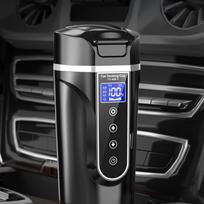 Automobilinis virdulys 12V/24V šildytuvas 450ml kempingo arbata nerūdijantis plienas balta