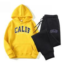 New in Hoodie Sets Sweatpant 2pcs Printed Pattern Y2k Clothing Designer Pullovers Autuam Women and Women Hoodie Sets S