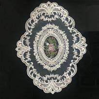 Retro nėrinių stalinis romantiškas siuvinėjimas nėrinių staltiesė kaimo lovos galvos spintelė 46*32cm