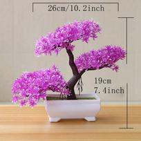 Dirbtinis medis Bonsai Modeliavimo Augalai Vazoniniai Augalai Sodui Stalui Namų Kambariui Miegamojo Dekoravimui Lauko Dirbtinių Augalų Ornamentai
