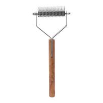 Dogs Grooming Rake Multipurpose 2 in 1 Stainless Steel Double Sided Pet Grooming Hair Removal Brush