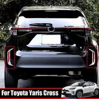 Skirta Toyota Yaris Cross   ABS juodas Galinio rūko žibinto žibinto dangtelio apdailos rėmelio lipdukas Automobilio išorės aksesuarai ABS chrome