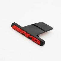Automobilio chromuotas priekinės variklio dangčio grotelių emblema ženklelis Automobilio niekutis Mercedes Benz AMG LOGO X253 X247 W205 W206 W212 W213 W177 W167 GT C63 raudona