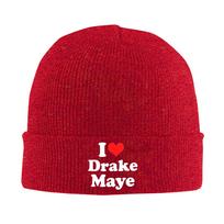I Love Drake Maye Fan Support Funny Football Inspired Quote Beanie Hats Knit Hat Unisex Street Caps Autumn Outdoor Bonnet Hats One Size