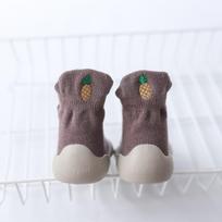 Autumn 2023 Soft Sole Baby Walker Knitted Embroidery Shoes - Avocado Design