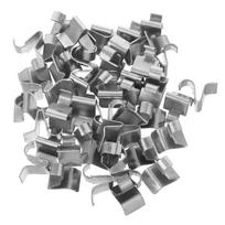 50Pcs Shelf Support Clips Metal Load-Bearing Cabinet Shelf Clips Adjustable Non-Slip for Metal Shelving Bookshelf Pegs Organizer 2.6X1.5X1.28CM