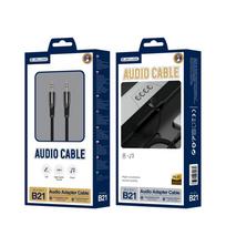 Jellico Aux Jack Cable 35Mm For Car Phone Audio Stereo Durable juoda