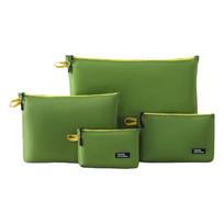 4Pcs/set Water-Resistant Clothing Storage Bag Waterproof Luggage Storage Organizer  Travel žalia