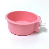 Saldi spalva, apsauganti nuo apvirtimo, nerūdijančio plieno dubenėlis augintiniui - Kabinamas dubenėlis katei ir šuniui small without stainless steel