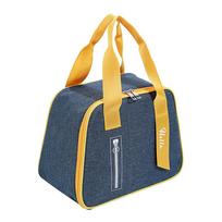 Portable Lunch Bag Thermal Insulated Lunch Box Handbag Student Insulation Bag MIT 24*15*19.5cm tamsiai mėlyna spalva