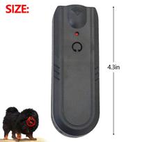 Naminių gyvūnų šunų atbaidytojas Anti Dog Barking Device su LED žibintuvėliu, dvigubo jutiklio ultragarsinis lojimo kontrolės įrenginys, 3 režimai mažiesiems šunims