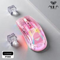 AULA Sc516 Trijų režimų permatoma RGB žaidimų pelė