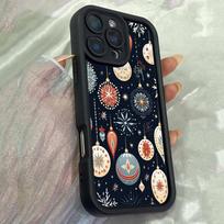 JT250 Folk Art Christmas Design for iPhone 17 16 15 14 13 Pro Max Samsung S26 S25 Ultra A17 A16 A07 A56 A36 A15 Xiaomi 15T Redmi 15c Note 14 Soft Case for iPhone 5/5s juoda