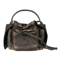 Acne Studios Magnetic Button Closure Multi-Pocket Leather Shoulder Crossbody Handbag Women handbags Brown A10372AIP Basic Set (Bag+Dust Bag)