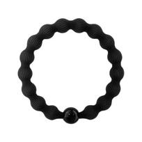 Strong Hold Hair Bands Black Beaded Rubber Band Classic Hair Ring  Hair Accessories 1PC-Black