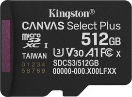 Kingston MEMORY MICRO SDXC 512GB UHS-I/SDCS3/512GBSP KINGSTON