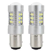 Automobilių lemputės, Motociklų ir traktorių technikos šviestuvai // Automobilio LED lemputės ir rinkiniai // Żarówki led canbus 3030 24smd 1157 bay15d p21/5w white 12v 24v amio-01438