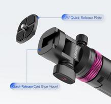 ULANZI MT 89 Professional Extendable Tripod Aluminum & Plastic 82  Portable Adjustable Light Stand with 1/4  Screw Quick Release MT 89 juoda