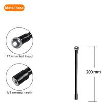 Flexible Metal Tube Rod Monopod Selfie Stick Stands With 1/4Inch Screws Ball Head Extension Arm For Camera Phone Tripod as the picture