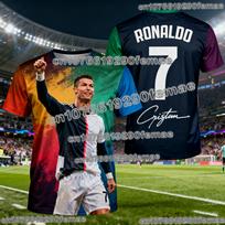 ChatGPT AI Ronaldo 7 Football Jersey Adults and Kids Soccer Training Tops Summer Fan Edition Comfortable Breathable Sportswear S