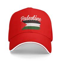 Palestine Flag Casual Baseball Cap Summer  Trucker Hat Adjustable Kpop Rock Snapback Cap Unisex Adult Classic Baseball Caps One Size black